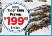 Quality Tiger King Prawns-Per Box 