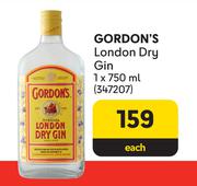 Gordon's London Dry Gin-750ml Each