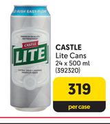 Castle Lite Cans-24 x 500ml