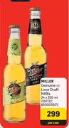 Miller Genuine Or Lime Draft NRBs-24 x 330ml Per Case