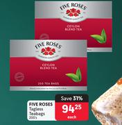 Five Roses Tagless Teabags-200's Pack Each