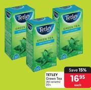 Tetley Green Tea (All Variants)-20's Pack Each