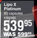 USN Lipo X Platinum 80 Capsules