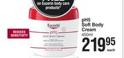 Eucerin PH5 Soft Body Cream-450ml Each