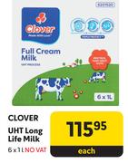 Clover UHT Long Life Milk-6x 1L Each