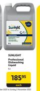 Sunlight Professional Dishwashing Liquid-5Ltr