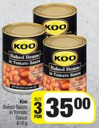 Koo Baked Beans In Tomato Sauce-For Any 3 x 410g