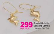 Bonded Dolphin Dangling Earring-Per Pair