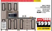 Mia 3 Piece Kitchen Unit
