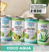 Coco Aqua Coconut Water Or Aloe Aqua Aloe Water Assorted-For 2 x 330ml