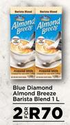 Blue Diamond Almond Breeze Barista Blend-For 2 x 1L