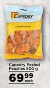 Capedry Peeled Peaches-500g Each