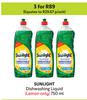 Sunlight Dishwashing Liquid (Lemon Only)-For 3 x 750ml