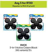 Duck Toilet 3-In-1 Active Cistern Block (All Variants)-For Any 3 x 5's Pack