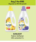Sunlight Fabric Softener (All Fabric)-For Any 2 x 2Ltr