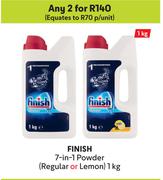 Finish 7-In-1 Powder (Regular Or Lemon)-For Any 2 x 1kg