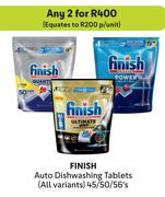 Finish Auto Dishwashing Tablets (All Variants)-For Any 2 x 45/50/56's