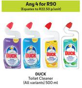 Duck Toilet Cleaner (All Variants)-For Any 4 x 500ml
