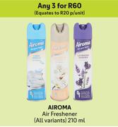 Airoma Air Freshener (All Variants)-For Any 3 x 210ml
