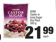 Spar Castor Or Icing Suagar Doy Pack-500g Each
