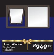 Alum Window Single Open 1800 x 600