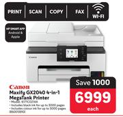 Canon Maxify GX2040 4 In 1 Mega Tank Printer 6171C021AA