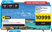 Samsung 65" (165cm) Smart UHD TV UA65DU7000KXXA