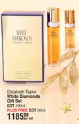 Elizabeth Taylor White Diamonds Gift Set EDT 100ml Plus Free EDT 30ml-Per Set