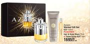 Azzaro Wanted Gift Set EDT 100ml Plus Free Hair & Body Wash 75ml & Travel Spray EDT 10ml-Per Set
