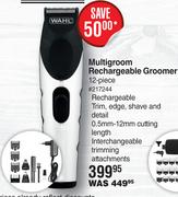 Wahl Multigroom Rechargeable Groomer 12 Piece