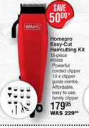 Wahl Homepro Easy Cut Haircutting Kit (15 Piece)