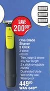 Philips 3 Piece One Blade Shaver 2 Click