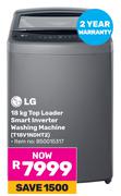 LG 18Kg Top Loader Smart Inverter Washing Machine T18V1NDHT2
