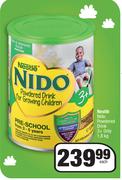 Nestle Nido Powdered Drink 3+ Only-1.8Kg Each