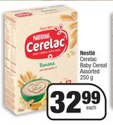 Nestle Cerelac Baby Cereal Assorted-250g Each