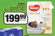 Huggies Extra Care Disposable Diapers-Per Pack