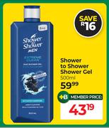 Shower To Shower Shower Gel-500ml