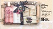 Nature's Nourishment Peony Pampering Bath Set 4 Pack-Per Set