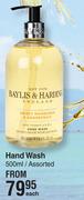 Baylis & Harding Hand Wash Assorted-500ml Each