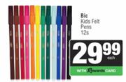 Bic Kids Felt Pens-12s