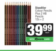 Staedtler Colour Pencils Plus 2 HB Pencils 12s + 2