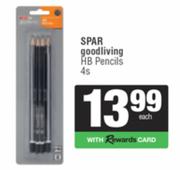 Spar Good Living HB Pencils-4s