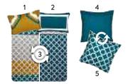 Fiji Basic 5 Piece Duvet Cover Sets (Double)