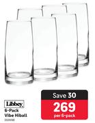 Libbey 6 Pack Vibe Hiball-Per 6 Pack