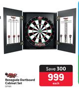 Renegade Dartboard Cabinet Set-Each