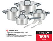 Bennett Read Supreme Cuisine Stainless Steel Cookware Set-Per Set