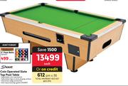 Shoot Coin Operated Slate Top Pool Table