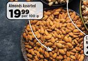 Almonds Assorted-Per 100g