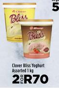 Clover Bliss Yoghurt Assorted-For 2 x 1Kg