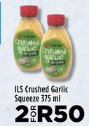 ILS Crushed Garlic Squeeze-For 2 x 375ml